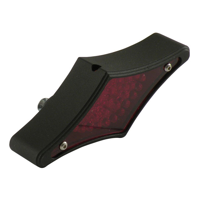 Flat-Lens Diamond Led Taillight. Black Universal