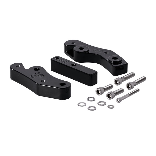 Dk Custom Products, Rider Floorboard Relocation Kit. Black 18-23 M8 So