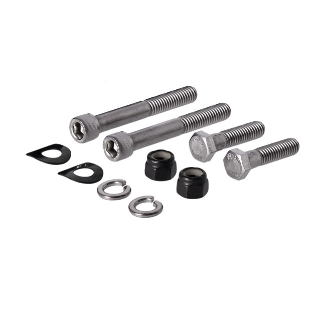 Dk Custom Products, M8 Passenger Footpeg Mount Kit 18-23 M8 Softail Wi