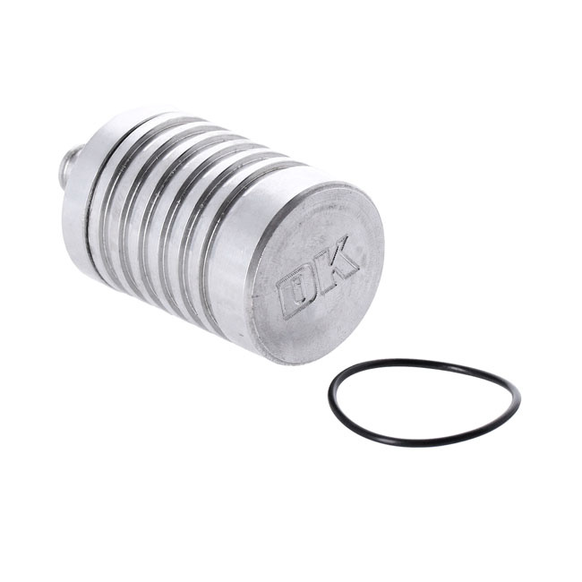 Dk Custom Products, 4 Stage Billet Catch Can. Clear 93-23 H-D Models