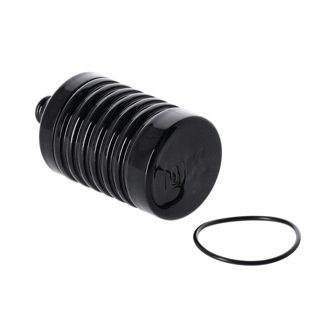 Dk Custom Products, 4 Stage Billet Catch Can. Black 93-23 H-D Models