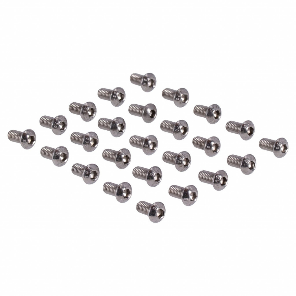 M4 X 12MM BUTTONHEAD BOLT, STAINLESS 25 pack