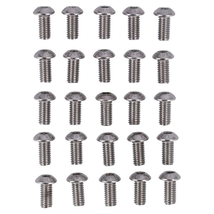 M4 X 10MM BUTTONHEAD BOLT, STAINLESS 25 pack