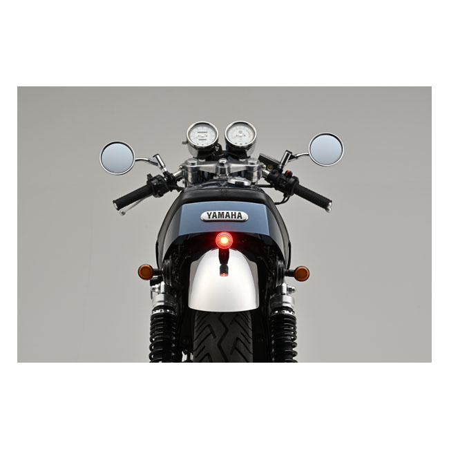 Daytona, D-Tail Led Taillight. Black Universal