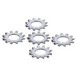 Chrome external lockwasher, #10