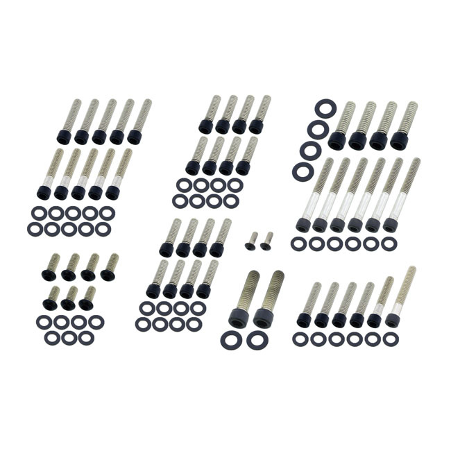 Screws4Bikes, Engine Bolt Kit 87-89 Touring Matte Black
