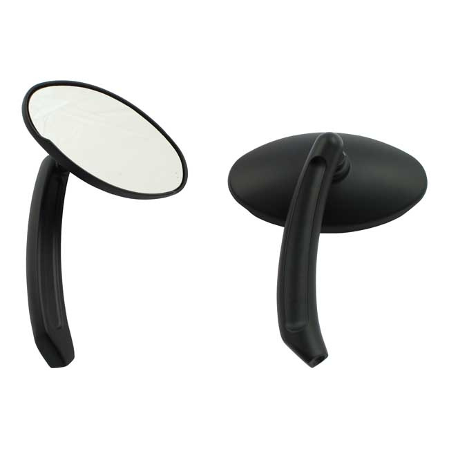 'Tripper' Mirror Set. Black 65-Up H-D