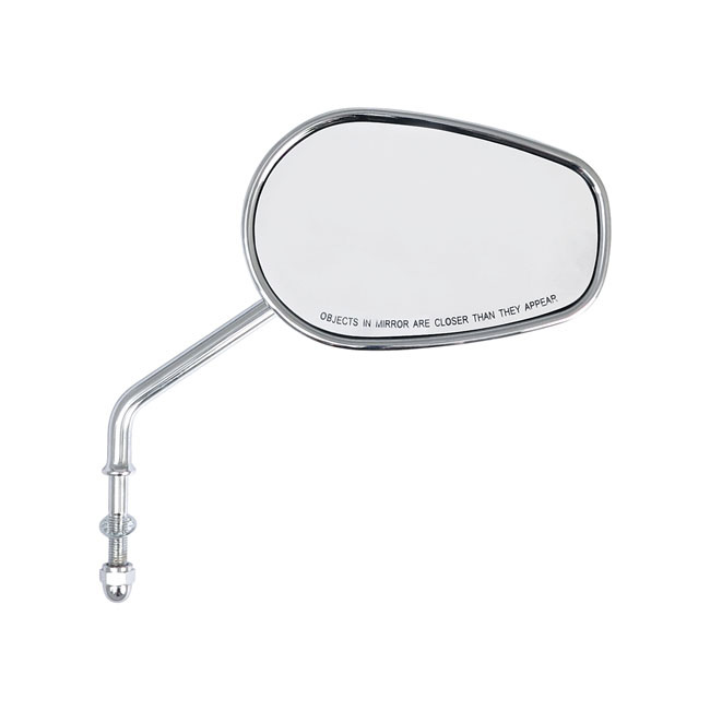 Riptide Tapered Mirror Set, Long Stem. Chrome Universal