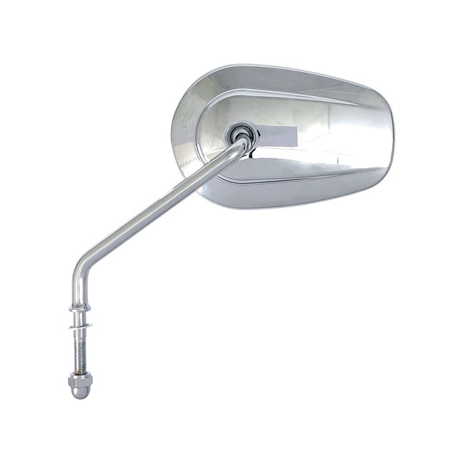 Riptide Tapered Mirror Set, Long Stem. Chrome Universal