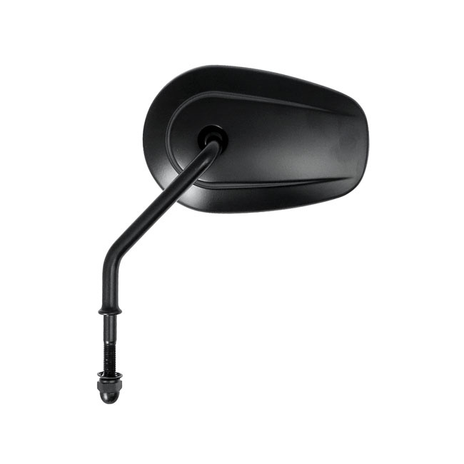 Riptide Tapered Mirror Set, Short Stem. Black Universal