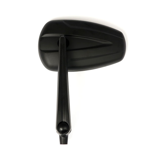 Slipstream Mirror Set. Straight Stem, Black