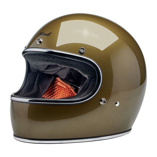 Biltwell Gringo helmet ugly gold metallic Size XS The Biltwell Gringo