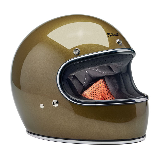 Biltwell Gringo helmet ugly gold metallic Size XS The Biltwell Gringo