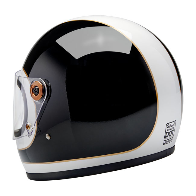 Biltwell Gringo S Helmet Gloss White/Black Tracker