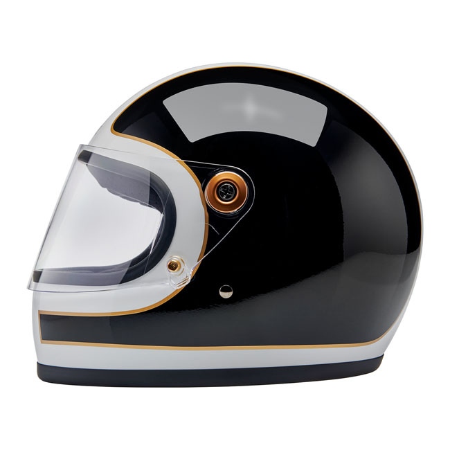 Biltwell Gringo S Helmet Gloss White/Black Tracker