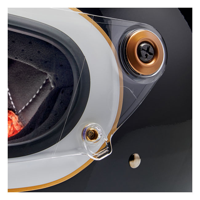 Biltwell Gringo S Helmet Gloss White/Black Tracker