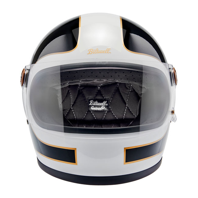 Biltwell Gringo S Helmet Gloss White/Black Tracker