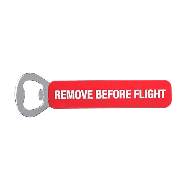 Army Surplus Remove Before Flight Bottle Opener