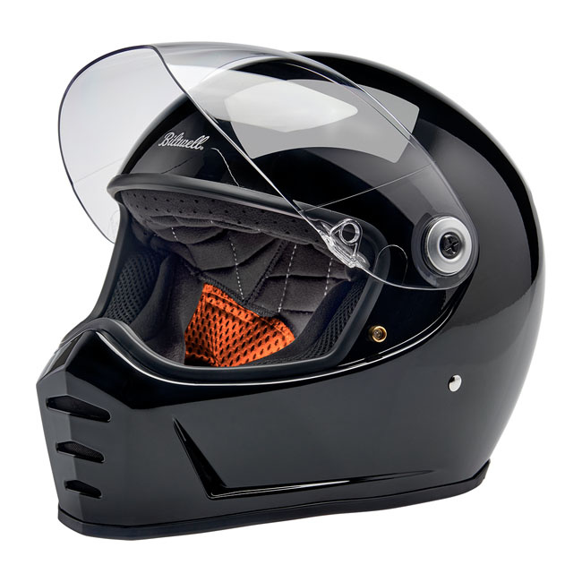 Biltwell Lane Splitter helmet gloss black Size S Progressively styled