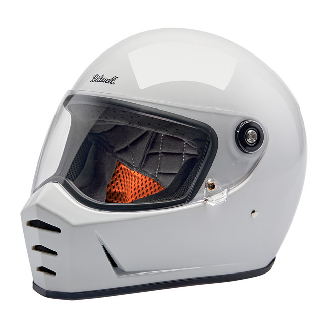 Biltwell Lane Splitter helmet gloss white Size XS Progressively styled