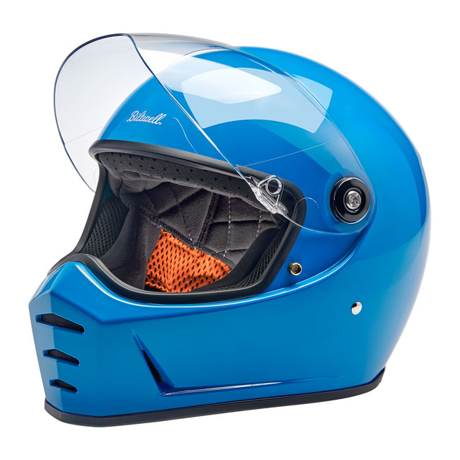 Biltwell Lane Splitter helmet tahoe blue Size XS Progressively styled