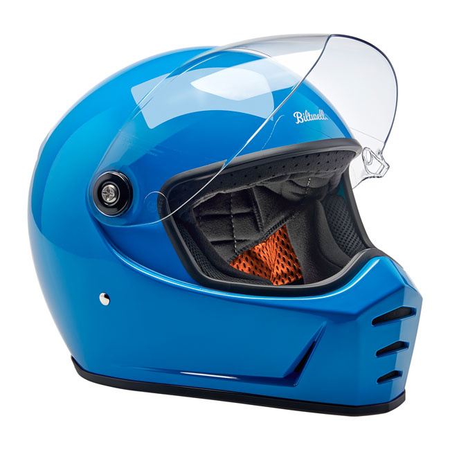 Biltwell Lane Splitter helmet tahoe blue Size L Progressively styled a