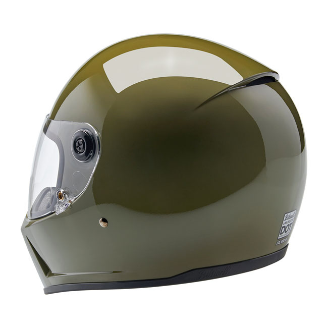 Biltwell Lane Splitter Helmet Olive Green