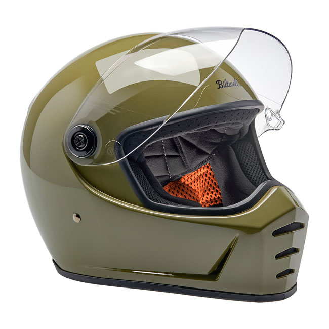 Biltwell Lane Splitter Helmet Olive Green