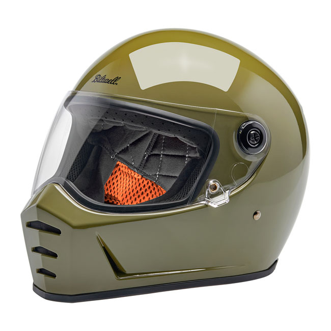 Biltwell Lane Splitter helmet olive green Size L Progressively styled