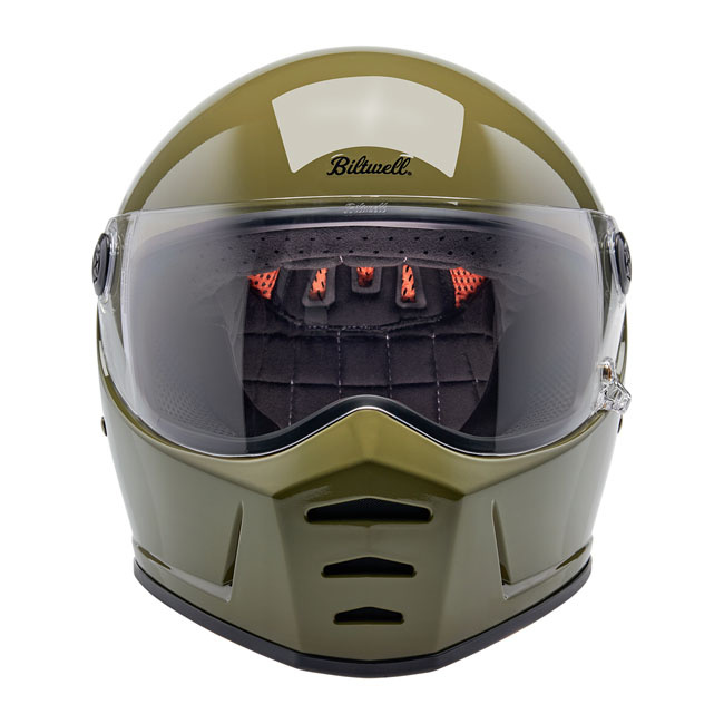 Biltwell Lane Splitter helmet olive green Size 2XL Progressively style