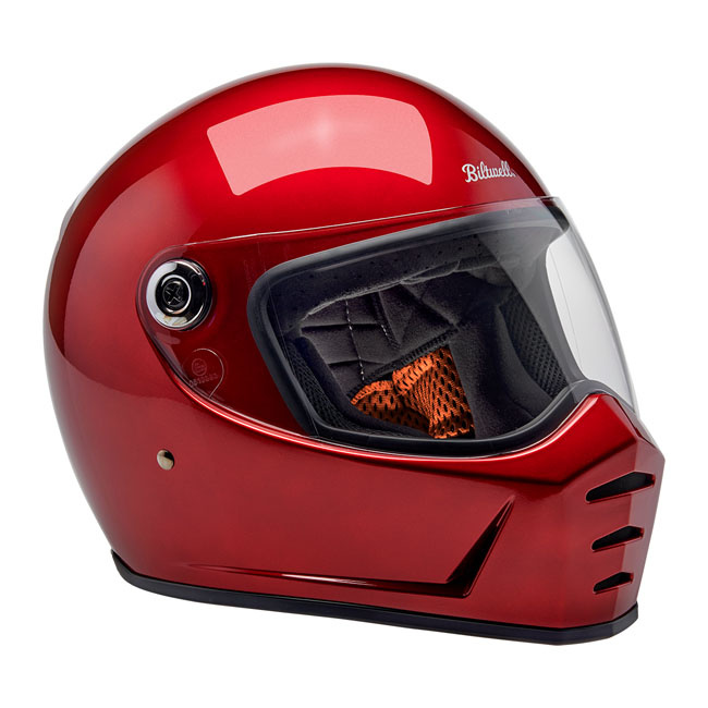 Biltwell Lane Splitter helmet cherry red Size M Progressively styled a