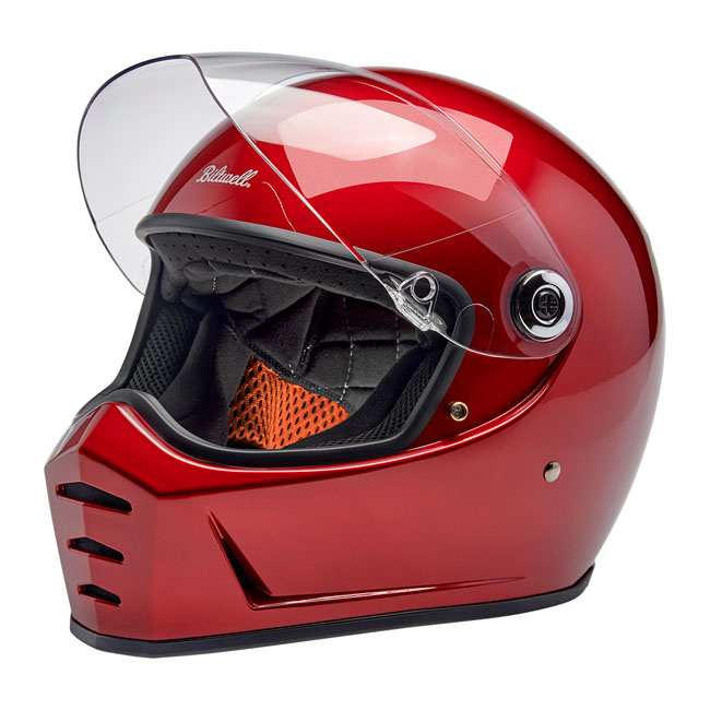 Biltwell Lane Splitter helmet cherry red Size L Progressively styled a