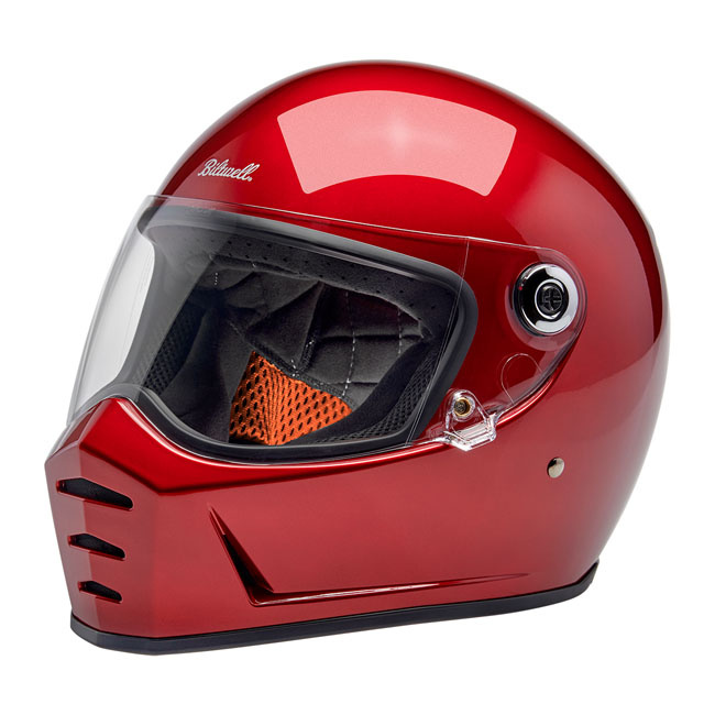 Biltwell Lane Splitter helmet cherry red Size 2XL Progressively styled