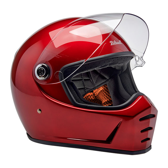 Biltwell Lane Splitter helmet cherry red Size 2XL Progressively styled