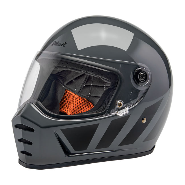 Biltwell Lane Splitter helmet grey inertia Size XS Progressively style