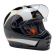 Biltwell Lane Splitter helmet white flames Size XS Progressively style Biltwell Lane Splitter helmet white flames Size XS Progressively style