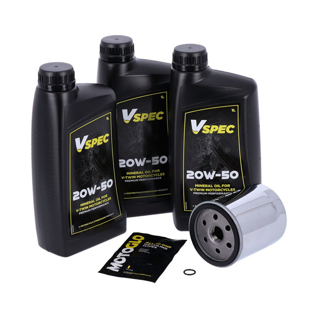 Mcs, Engine Oil Service Kit. 20W50 Mineral 84-98 Softail
