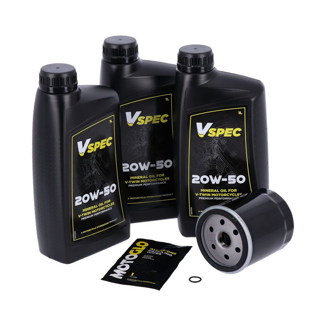 Mcs, Engine Oil Service Kit. 20W50 Mineral 84-98 Softail