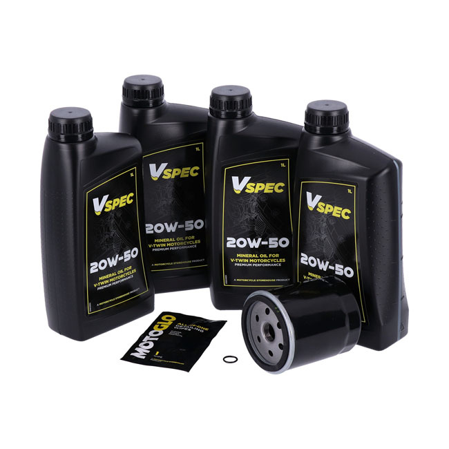 Mcs, Engine Oil Service Kit. 20W50 Mineral 86-98 Flt/Touring
