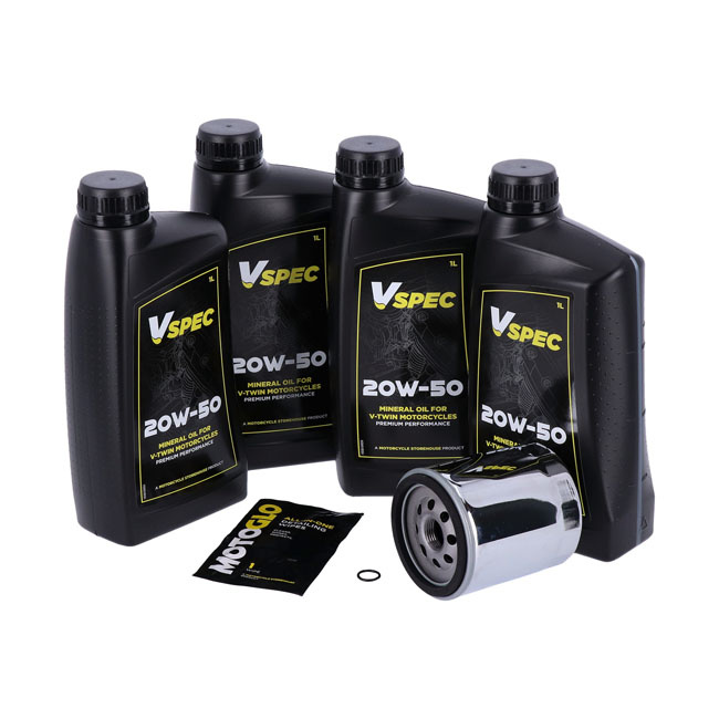 Mcs, Engine Oil Service Kit. 20W50 Mineral 99-16 Touring