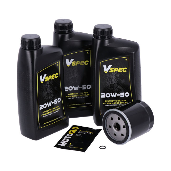 Mcs, Engine Oil Service Kit. 20W50 Synthetic 86-20 XL, 84-99 EVO