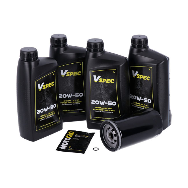 Mcs, Engine Oil Service Kit. 20W50 Mineral 91-98 Dyna