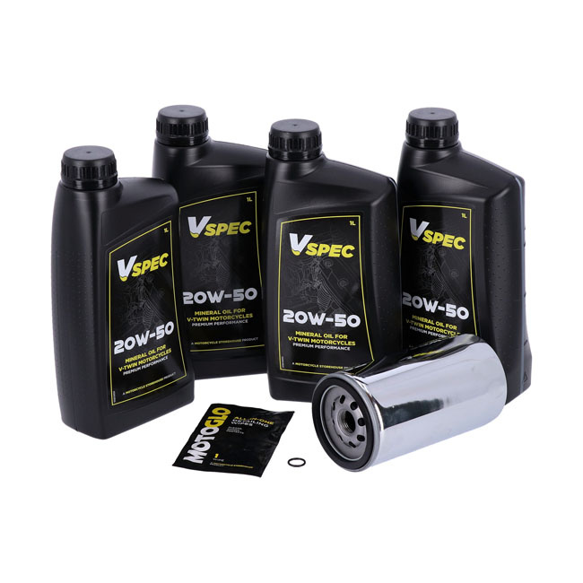 Mcs, Engine Oil Service Kit. 20W50 Mineral 91-98 Dyna