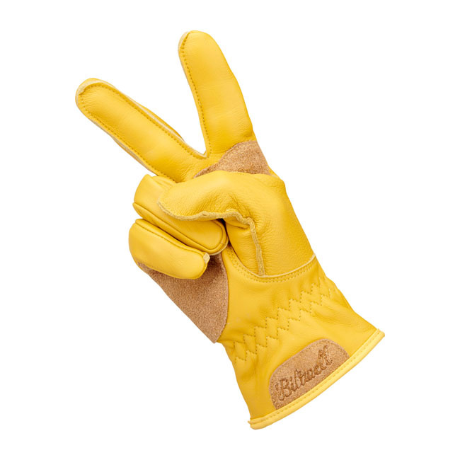Biltwell Work Gloves 2.0 Gold Size M The Original Biltw