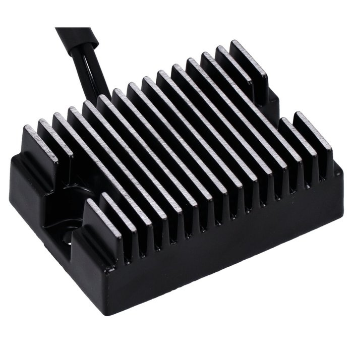 MCS, voltage regulator/rectifier. Black 94-03 XL Sportster (NU) OEM re