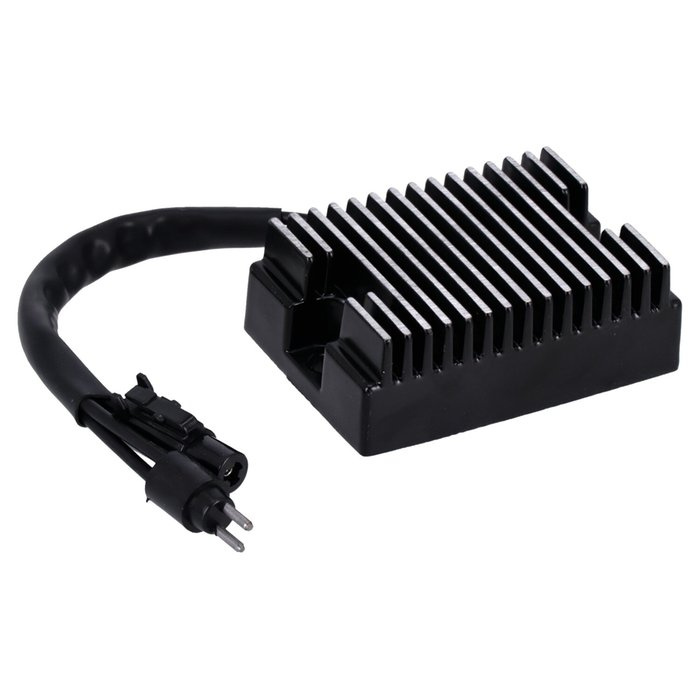 MCS, voltage regulator/rectifier. Black 94-03 XL Sportster (NU) OEM re