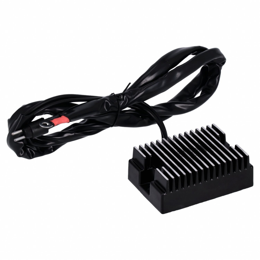 MCS, voltage regulator/rectifier. Black L84-90 XL Sportster OEM replac