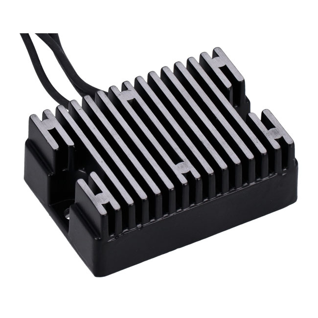 MCS, voltage regulator/rectifier. Black 76-80 Big Twin (NU) OEM replac