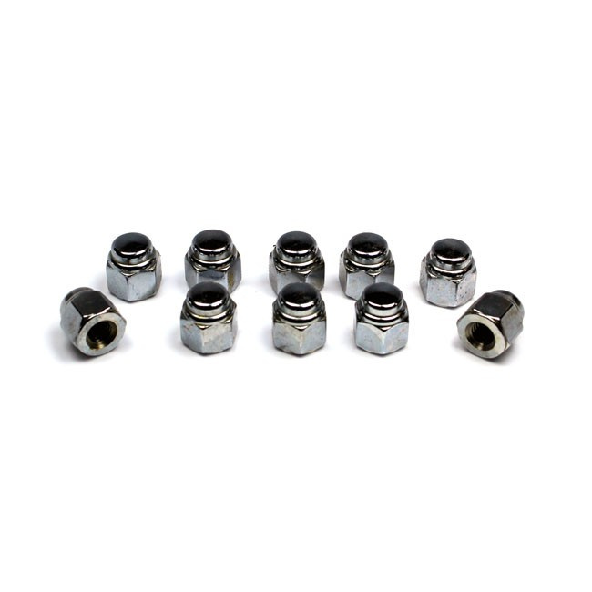 Colony, Cap Nuts M6 (1.0) Chrome Plated Universal