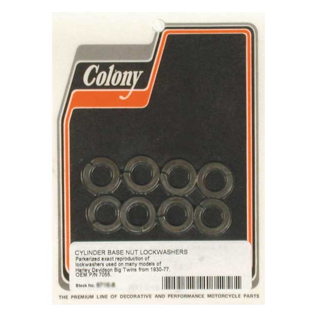 Colony Cyl Base Lockwashers 30-78 Ohv & Sv B.T., 57-86 Xl